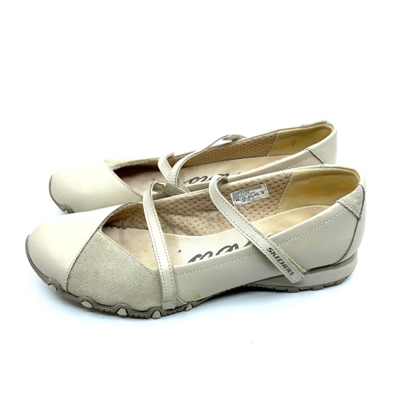 Skechers Mary Jane Women’s Shoes Beige Size 9.5 - Picture 4 of 6